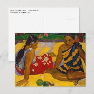 Paul Gauguin - Parau Api / What's New? Postcard