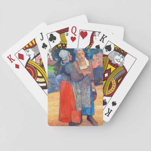 Paul Gauguin _ Paysannes Bretonnes Playing Cards