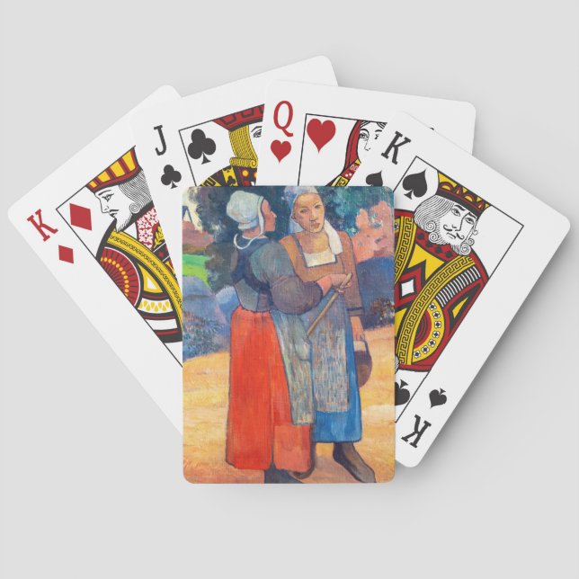 Paul Gauguin - Paysannes Bretonnes Poker Cards (Back)