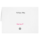 Paul Gauguin Personalized -Contentment B-day Card (Back Horizontal)