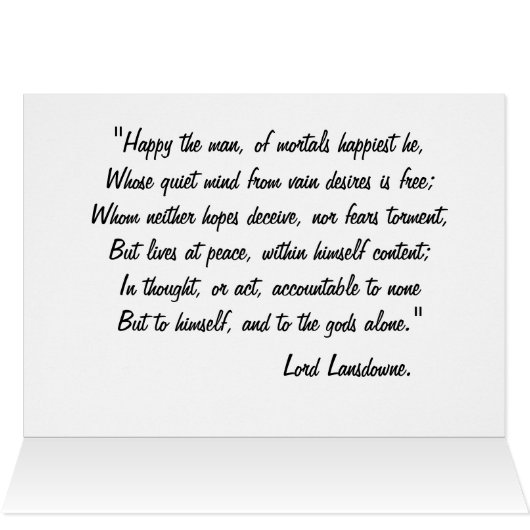 Paul Gauguin Personalized -Contentment B-day Card (Inside Horizontal (Top))