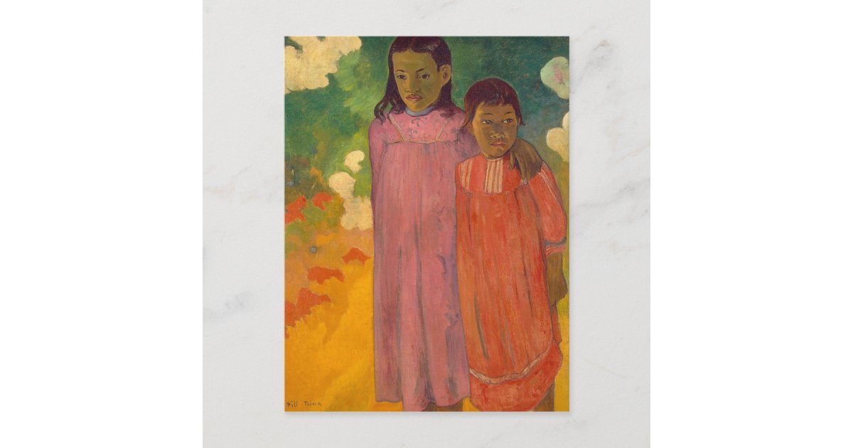Paul Gauguin Piti Tiena, 1892 Postcard Zazzle
