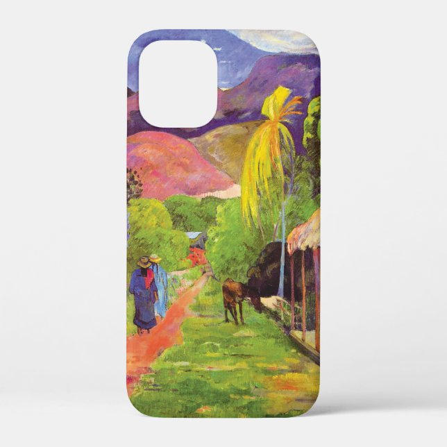 Paul Gauguin Road in Tahiti Vintage Fine Art Case-Mate iPhone Case (Back)