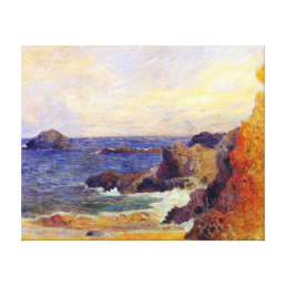 Paul Gauguin - Rocky Coast Fine Art Painting Canvas Print
