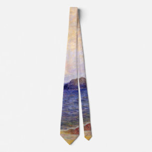 Paul Gauguin - Rocky Coast Fine Art Painting Neck Tie