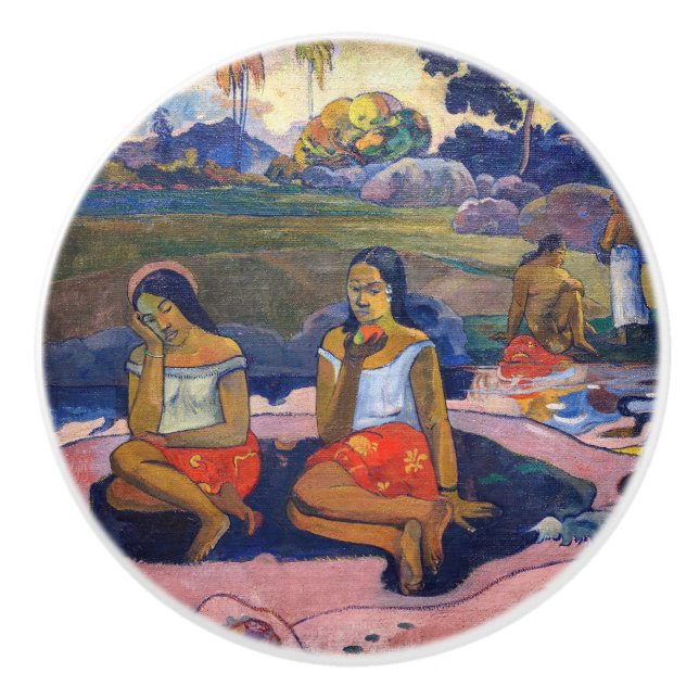 Paul Gauguin - Sacred Spring, Sweet Dreams Ceramic Knob (Front)