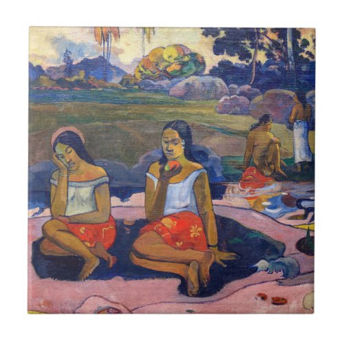 Paul Gauguin _ Sacred Spring Sweet Dreams Ceramic Tile