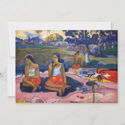 Paul Gauguin _ Sacred Spring Sweet Dreams Invitation