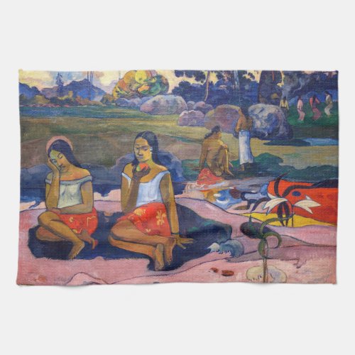 Paul Gauguin _ Sacred Spring Sweet Dreams Kitchen Towel