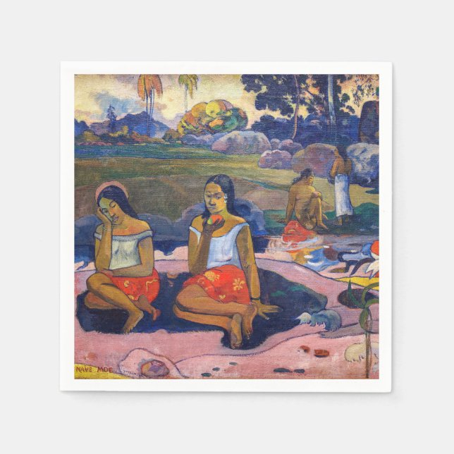 Paul Gauguin - Sacred Spring, Sweet Dreams Napkins (Front)