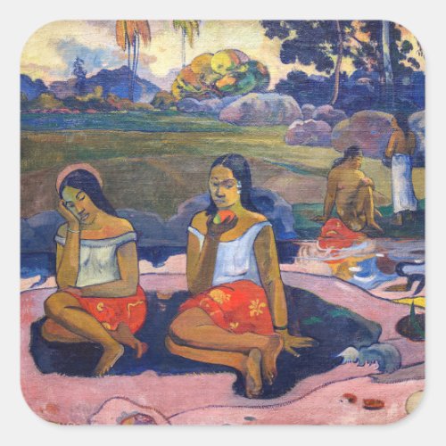 Paul Gauguin _ Sacred Spring Sweet Dreams Square Sticker