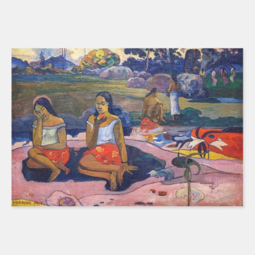 Paul Gauguin _ Sacred Spring Sweet Dreams Wrapping Paper Sheets