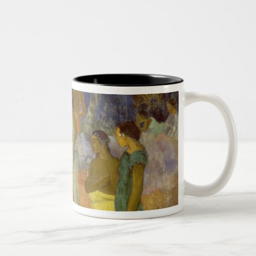 Paul Gauguin  Scene from Tahitian Life 1896 Two_Tone Coffee Mug