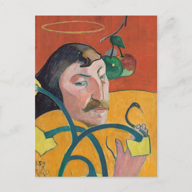 Paul Gauguin | Self-Portrait, 1889 (oil on wood) Postcard (Front)