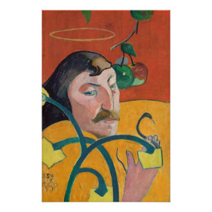 Paul Gauguin Self-Portrait, 1889 (oil on wood) Poster