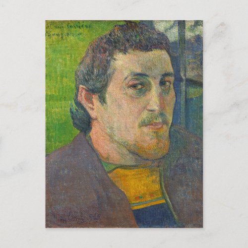 Paul Gauguin  Self Portrait dedicated to Carriere Postcard