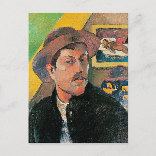 Paul Gauguin | Self Portrait in a Hat, 1893-94 Postcard (Front)