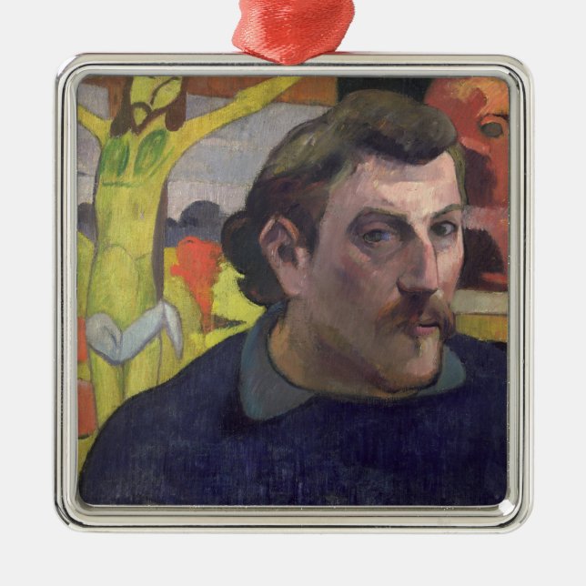 Paul Gauguin | Self Portrait with the Yellow Chris Metal Ornament (Front)