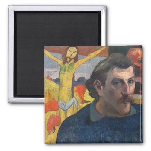 Paul Gauguin _ Self_Portrait with Yellow Christ Magnet