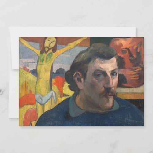 Paul Gauguin _ Self_Portrait with Yellow Christ Thank You Card