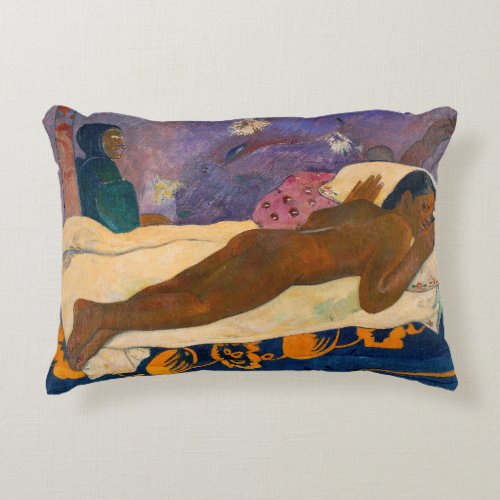 Paul Gauguin _ Spirit of the Dead Watching Accent Pillow