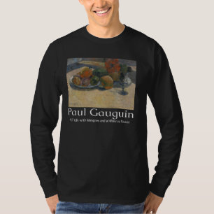 Paul Gauguin Still Life Mango Hibiscus Flower Art T-Shirt