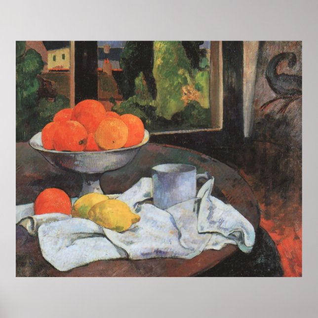 Paul Gauguin Still Life with Bowl of Fruit  Poster (Front)