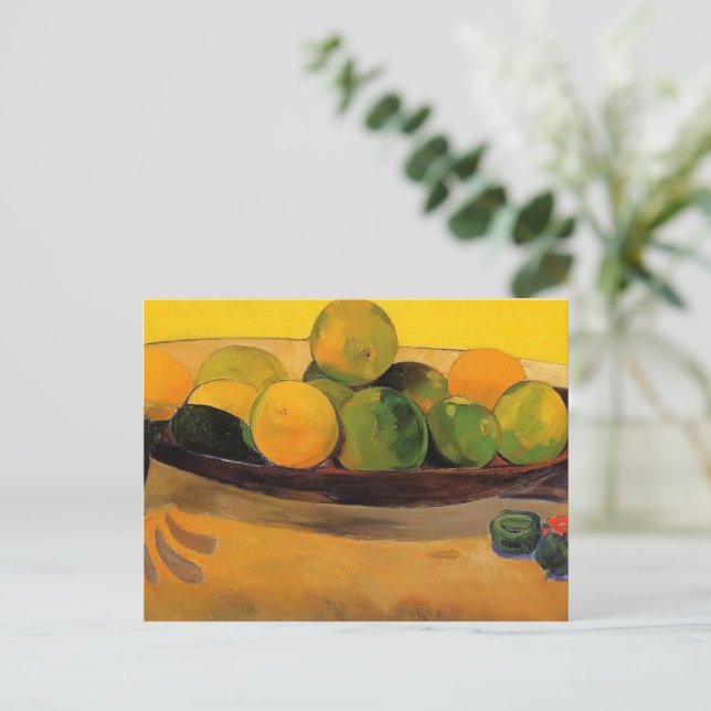 Paul Gauguin- Still life with Tahitian oranges Postcard | Zazzle