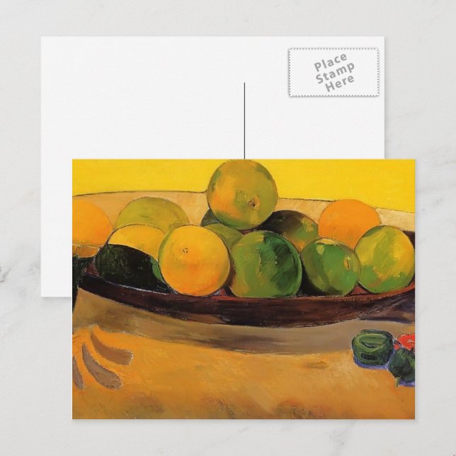 Paul Gauguin- Still life with Tahitian oranges Postcard | Zazzle