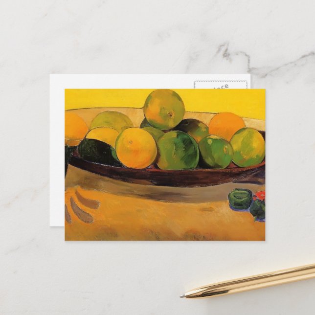 Paul Gauguin- Still life with Tahitian oranges Postcard | Zazzle