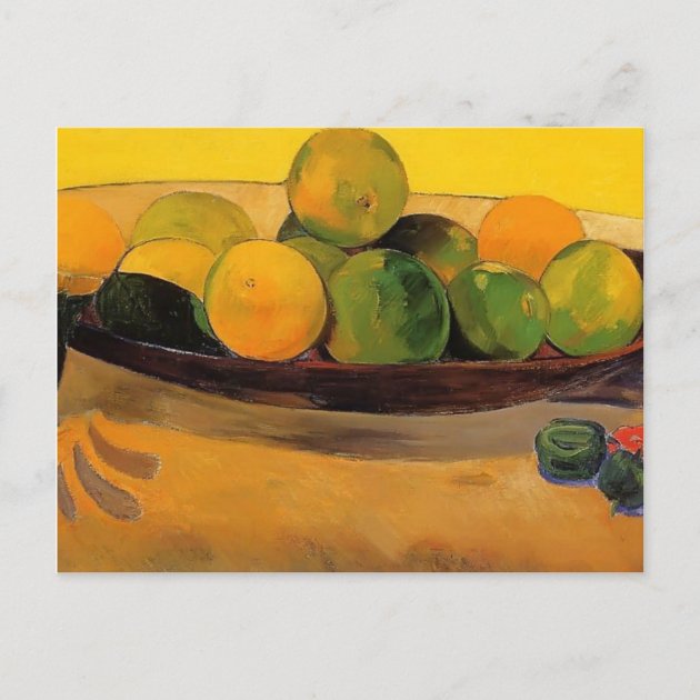 Paul Gauguin- Still life with Tahitian oranges Postcard | Zazzle