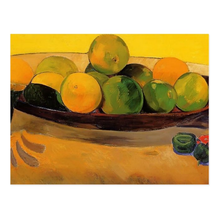 Paul Gauguin Still Life With Tahitian Oranges Postcard Zazzle Com