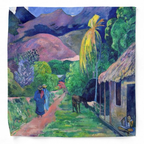 Paul Gauguin _ Street in Tahiti Bandana