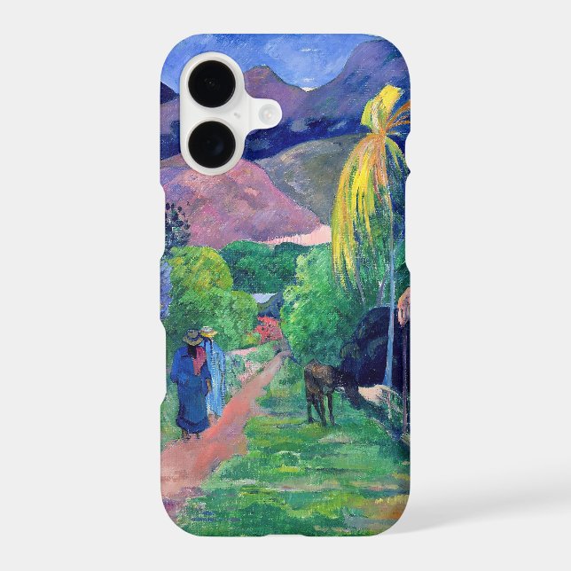 Paul Gauguin - Street in Tahiti Case-Mate iPhone Case (Back)