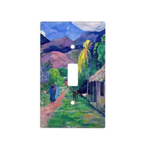 Paul Gauguin _ Street in Tahiti Light Switch Cover