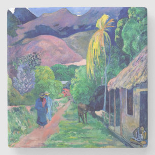 Paul Gauguin - Street in Tahiti Stone Coaster