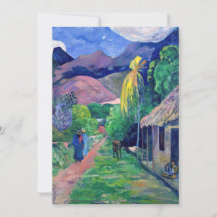 Paul Gauguin - Street in Tahiti Thank You Card