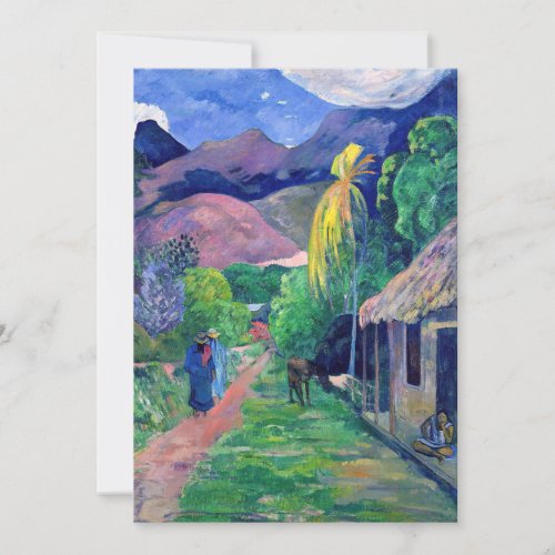 Paul Gauguin _ Street in Tahiti Thank You Card