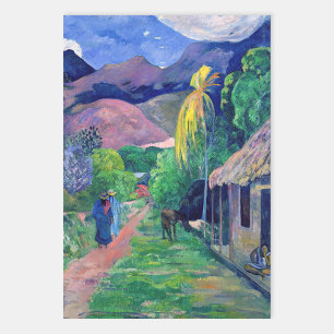 Paul Gauguin - Street in Tahiti Wrapping Paper Sheets