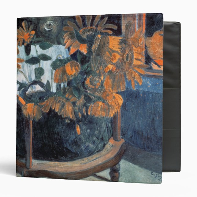 Paul Gauguin | Sunflowers, 1901 3 Ring Binder (Front/Inside)