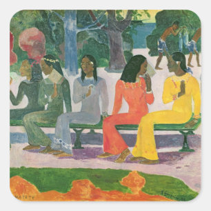 Paul Gauguin Ta Matete Square Sticker