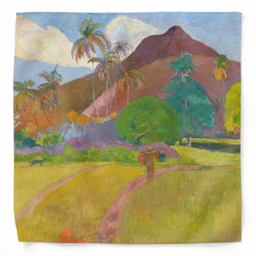 Paul Gauguin _ Tahitian Landscape Bandana