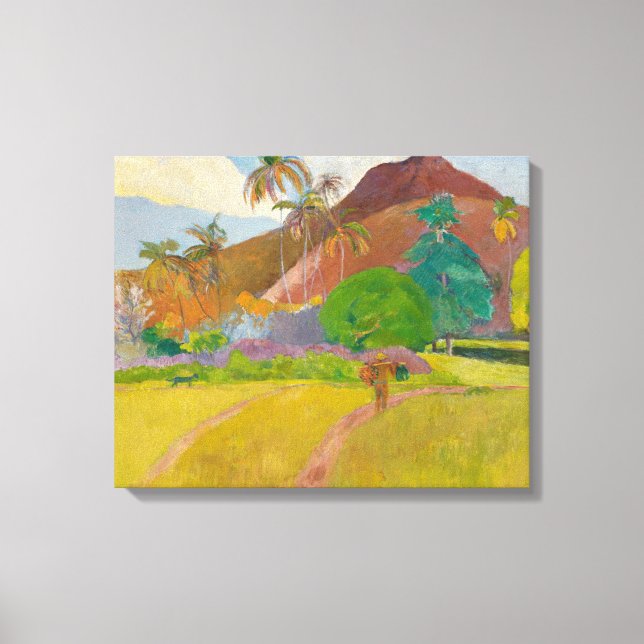 Paul Gauguin - Tahitian Landscape Canvas Print (Front)