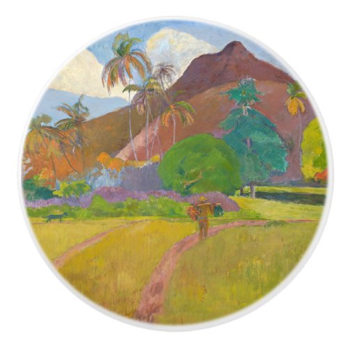 Paul Gauguin _ Tahitian Landscape Ceramic Knob