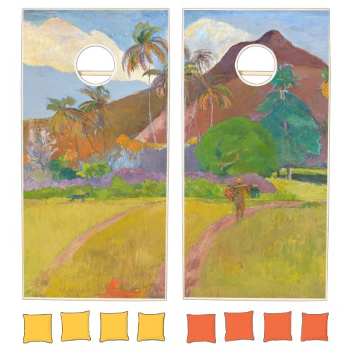 Paul Gauguin _ Tahitian Landscape Cornhole Set