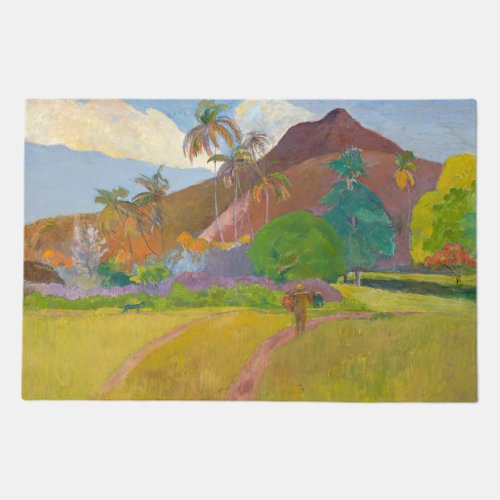 Paul Gauguin _ Tahitian Landscape Doormat