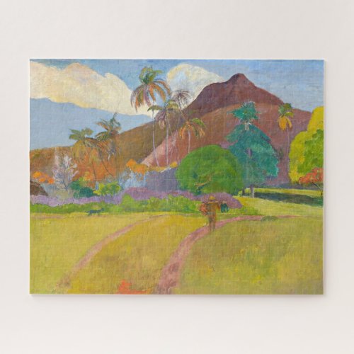 Paul Gauguin _ Tahitian Landscape Jigsaw Puzzle