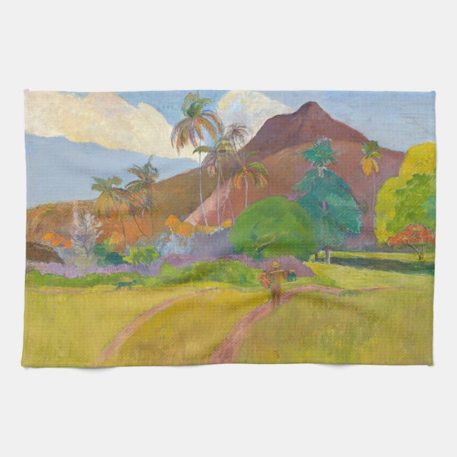 Paul Gauguin - Tahitian Landscape Kitchen Towel (Horizontal)