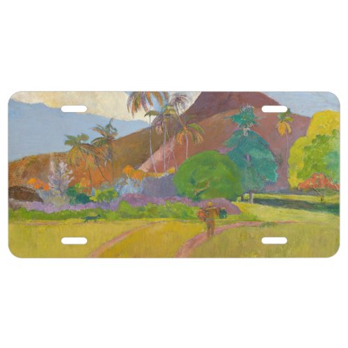 Paul Gauguin _ Tahitian Landscape License Plate