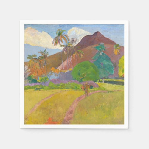 Paul Gauguin _ Tahitian Landscape Napkins
